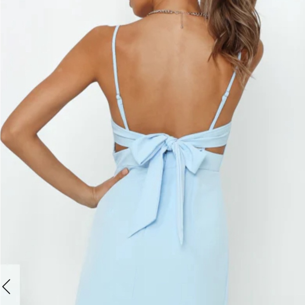 Hello Molly Blue Mini Dress - Picture 2 of 6